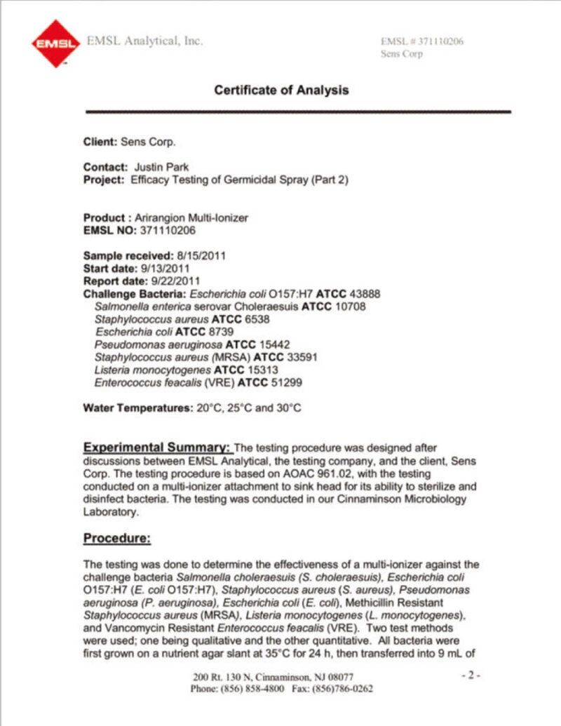 BÁO CÁO VỀ DIỆT KHUẨN Ở HOA KỲ 2